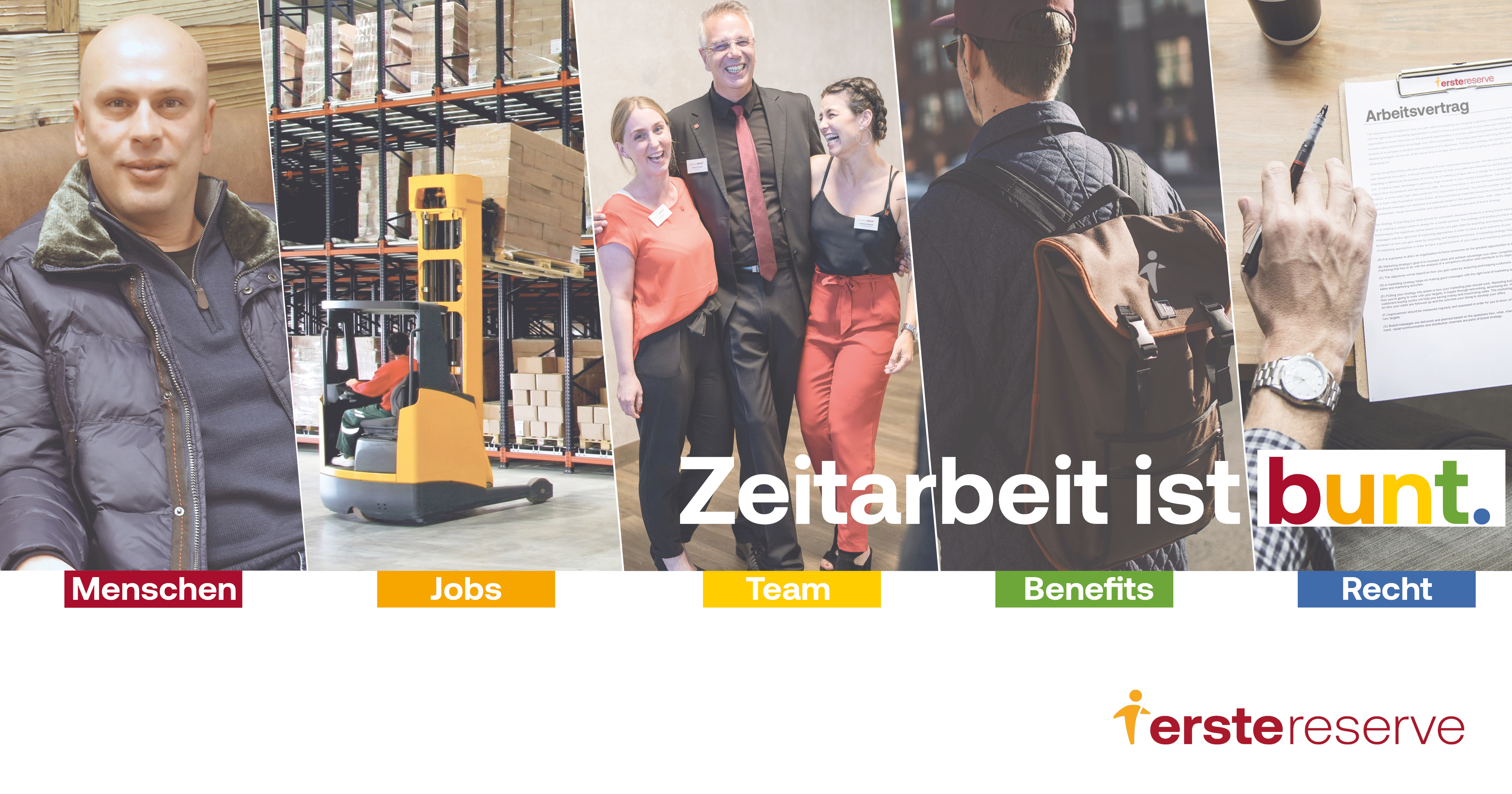 Titelbild "Zeitarbeit ist bunt."